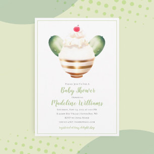 Invitation à une Baby Shower Pickles et Glace