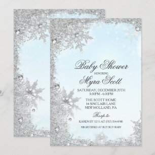 Invitation à une baby shower pour les vacances d'h