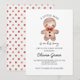 Invitation à une Baby Shower pour un bébé pain d'é