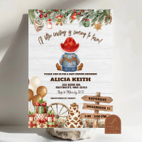 Invitation à une Baby Shower pour un Petit Cowboy