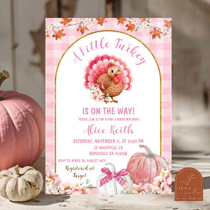 Invitation à une baby shower pour une petite fille