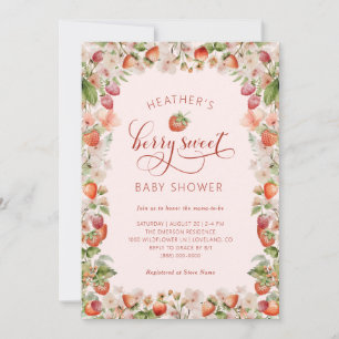 Invitation à une Baby Shower sur le thème des Frui