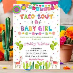 Invitation à une Baby Shower Taco 'Bout a Baby Gir