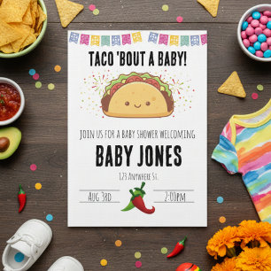 Invitation à une baby shower : taco pour un bébé !