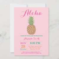 Invitation à une Baby Shower Tropicale à l'Ananas