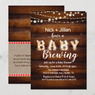 Invitation à une Baby Shower 'Un Bébé est en Route