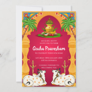 Invitation à une cérémonie de bénédiction de maiso