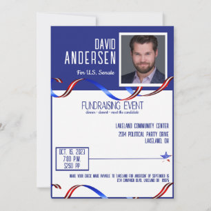 Invitation à une collecte de fonds politique avec 