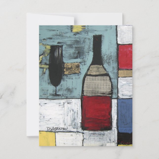 Invitation à une dégustation de vins (Devant)