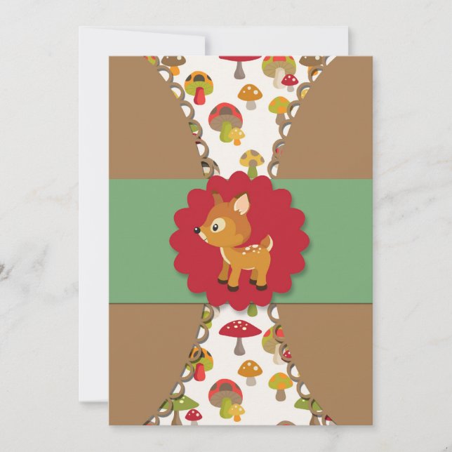 Invitation à une douche pour bébés sauvage (Devant)