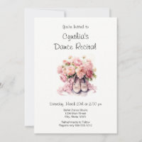 Invitation à une élégante représentation de ballet
