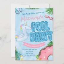 Invitation à une fête au bord de la piscine, Fête 