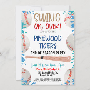 Invitation à une fête au bord de la piscine sur le