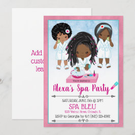 Invitation à une fête au Spa Afro-Américain