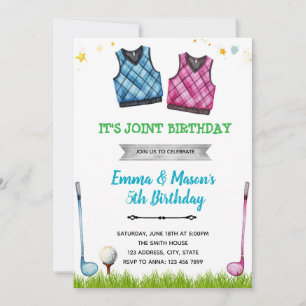 Invitation à une fête conjointe de golf