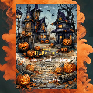 Invitation à une fête costumée Halloween   Villa h