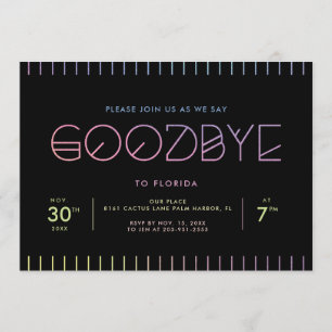 Invitation à une fête d'adieu
