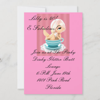 Invitation à une fête d'anniversaire