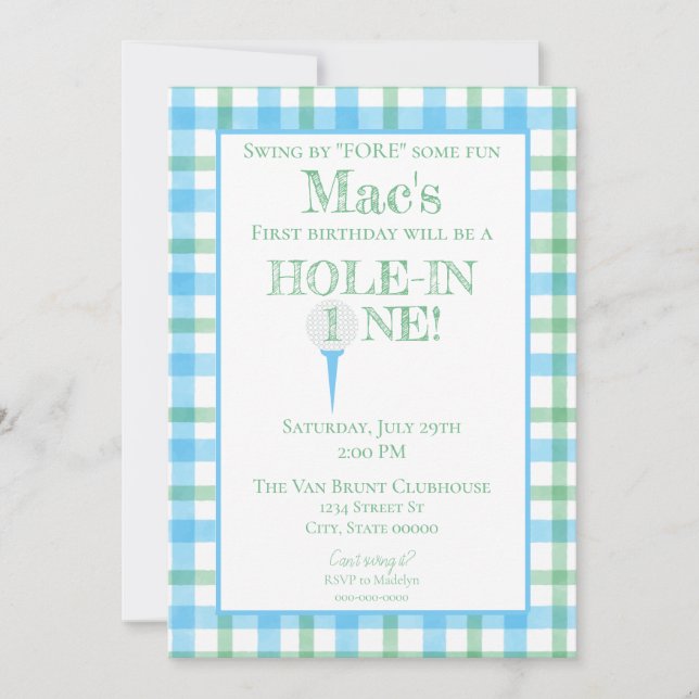 Invitation à une fête d'anniversaire (Devant)