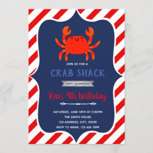 Invitation à une fête d'anniversaire à la cabane d