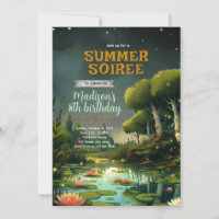 Invitation à une fête d'anniversaire à l'étang du