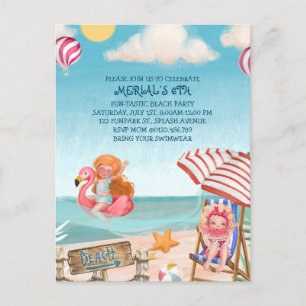 Invitation à une fête d'anniversaire amusante sur