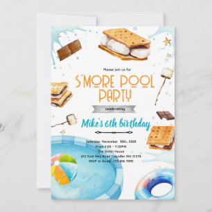 Invitation à une fête d'anniversaire au bord de la