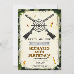 Invitation à une fête d'anniversaire au champ de t