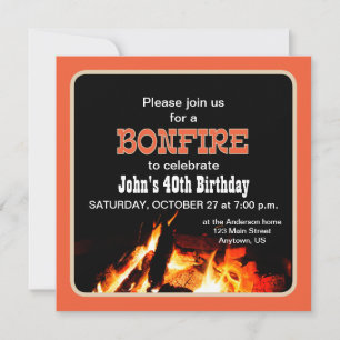 Invitation à une fête d'anniversaire autour d'un f