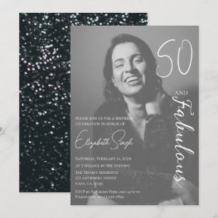 Invitation à une fête d'anniversaire avec photo po