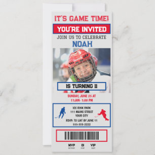Invitation à une fête d'anniversaire avec un bille