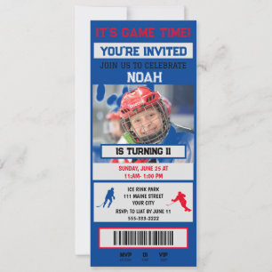 Invitation à une fête d'anniversaire avec un bille