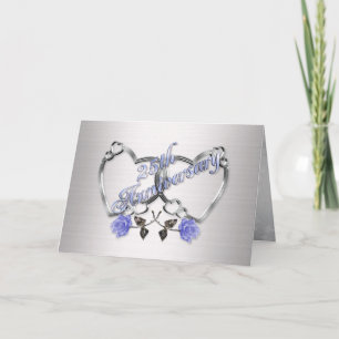 Invitation à une fête d'anniversaire de 25 ans cœu