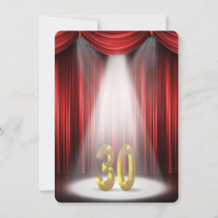 Invitation à une fête d'anniversaire de 30 ans