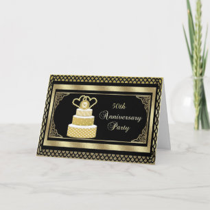 Invitation à une fête d'anniversaire de 50 ans