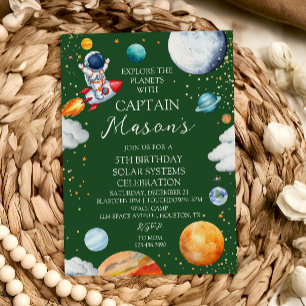 Invitation à une fête d'anniversaire de Capitaine 