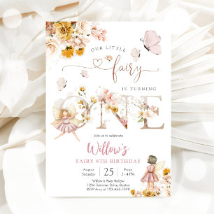 Invitation à une fête d'anniversaire de fée
