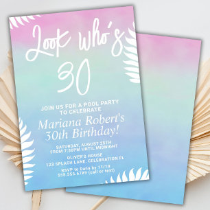 Invitation à une fête d'anniversaire de fête d'été