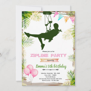 Invitation à une fête d'anniversaire de fille en t