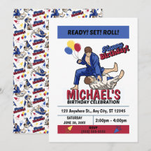 Invitation à une fête d'anniversaire de Jiu Jitsu