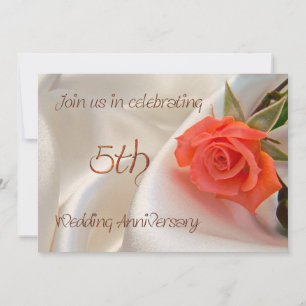 Invitation à une fête d'anniversaire de mariage 5 