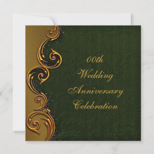 Invitation à une fête d'anniversaire de mariage de
