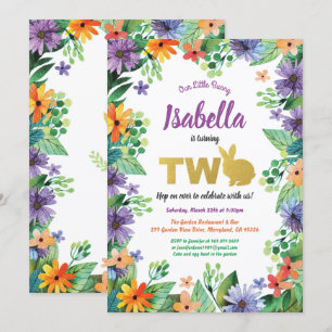 Invitation à une fête d'anniversaire de Pâques pou