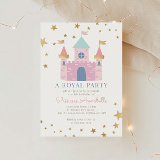 Invitation à une fête d'anniversaire de Princesse