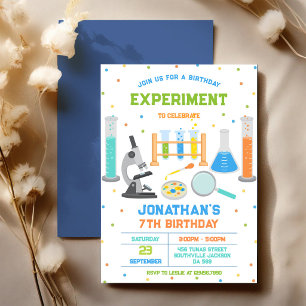 Invitation à une fête d'anniversaire d'expérience 