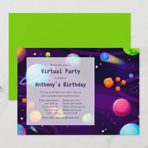 Invitation à une fête d'anniversaire en réalité vi