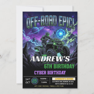 Invitation à une fête d'anniversaire en VTT Tout-T