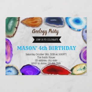 Invitation à une fête d'anniversaire géologique
