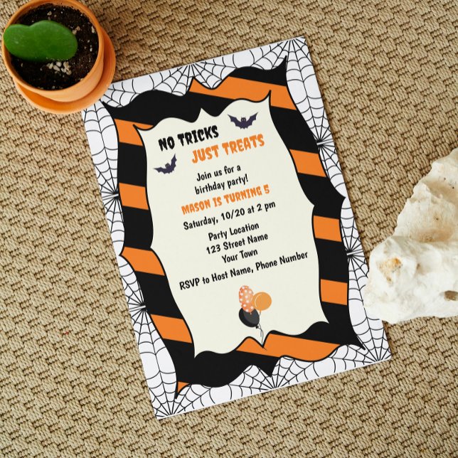 Invitation à une fête d'anniversaire Halloween mig (Créateur téléchargé)