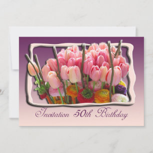 Invitation à une fête d'anniversaire pour les 50 a